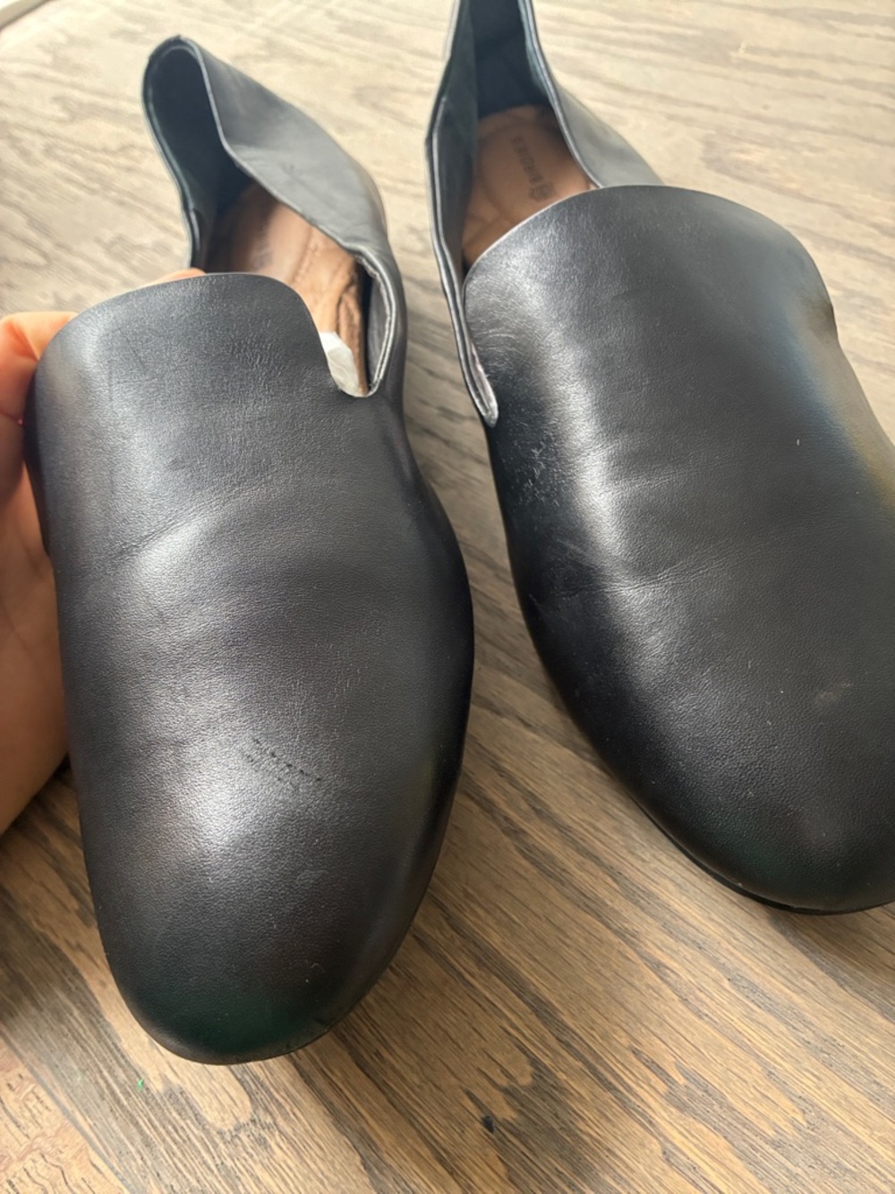 Birdies The Starling Black Leather Loafers Classic Minimalist size 12 - Picture 7 of 9